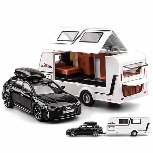 1/32 Scale Audi RS6 With RV Diecast Model Car by ebuypro
