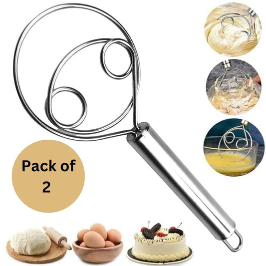Stainless Steel Dough Whisk (Pack of 2)