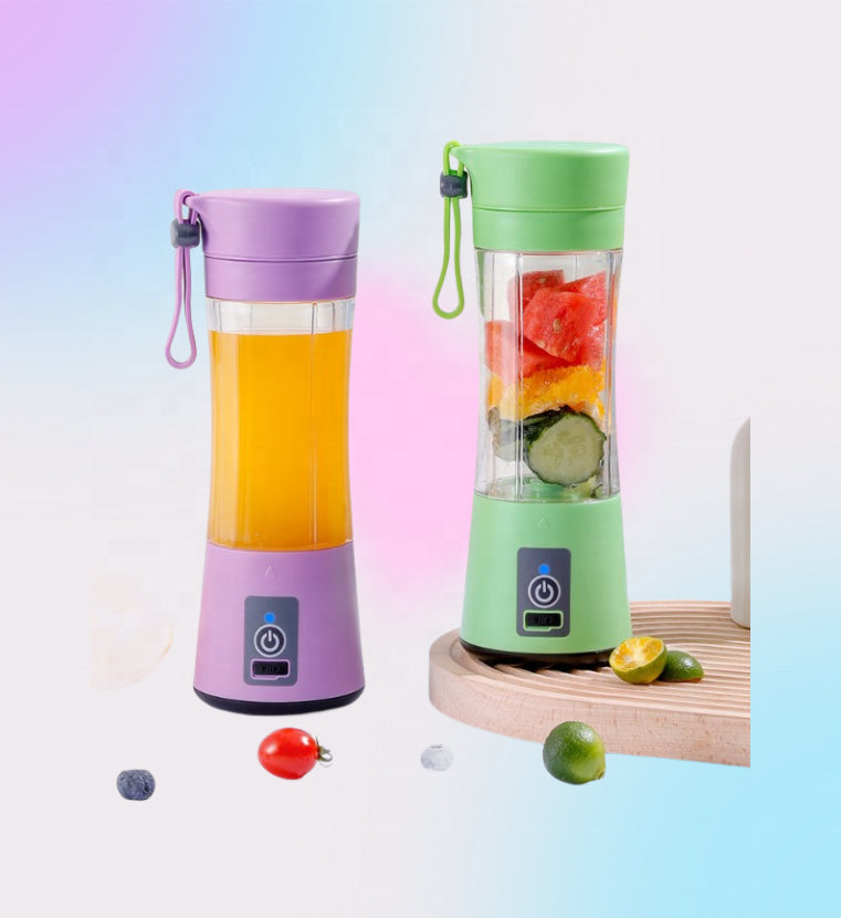 2024 New Portable Wireless USB Electric Powered Low Noise Stainless Steel Blade Juicer