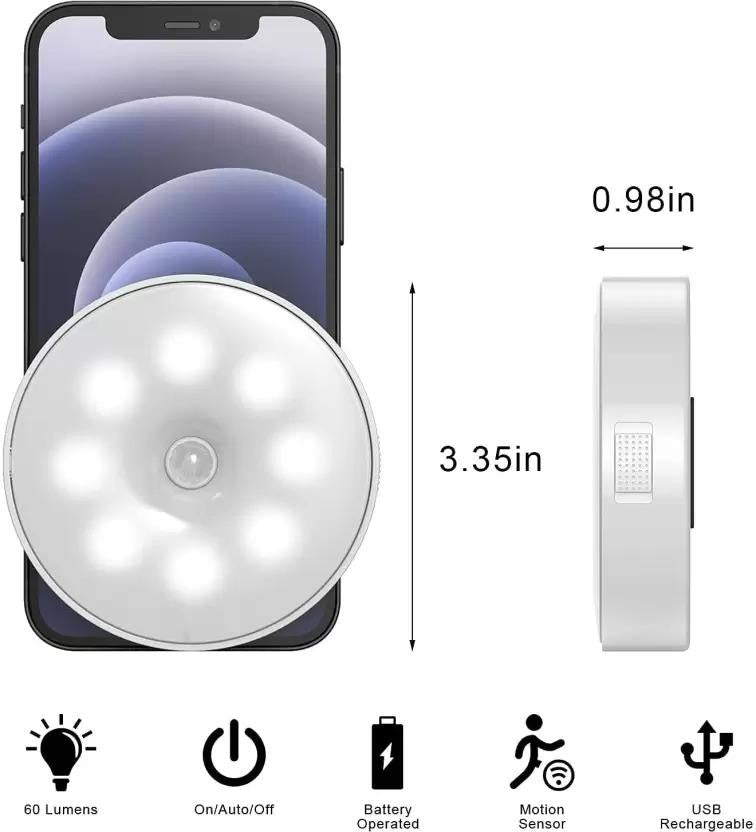 USB Charging Wireless Self Adhesive Motion Sensor LED Night Light