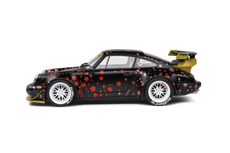 Porsche 911 RWB Bodykit Aoki Black 2021 1:18 Licensed Solido Diecast Scale Model